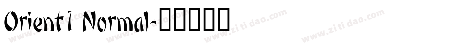 Orient1 Normal字体转换